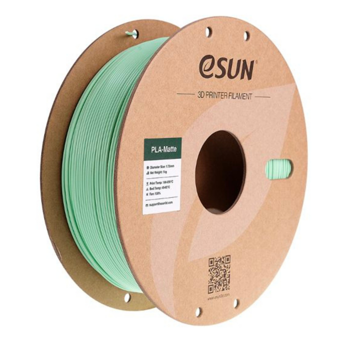 eSun 1.75mm PLA-Matte Filament 1kg Roll Mint Green -3D Printers/Pens -Filaments -Robocraze
