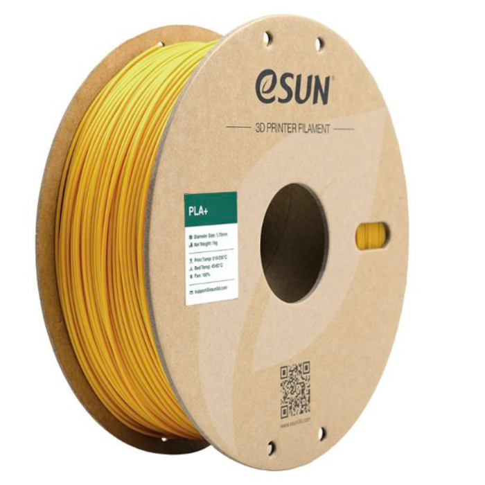 eSun 1.75mm PLA+ 3D Printing Filament 1kg Yellow Color -3D Printers/Pens -Filaments -Robocraze