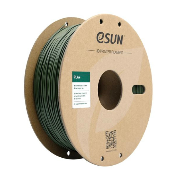 eSun 1.75mm PLA+ 3D Printing Filament 1kg olive green Color -3D Printers/Pens -Filaments -Robocraze