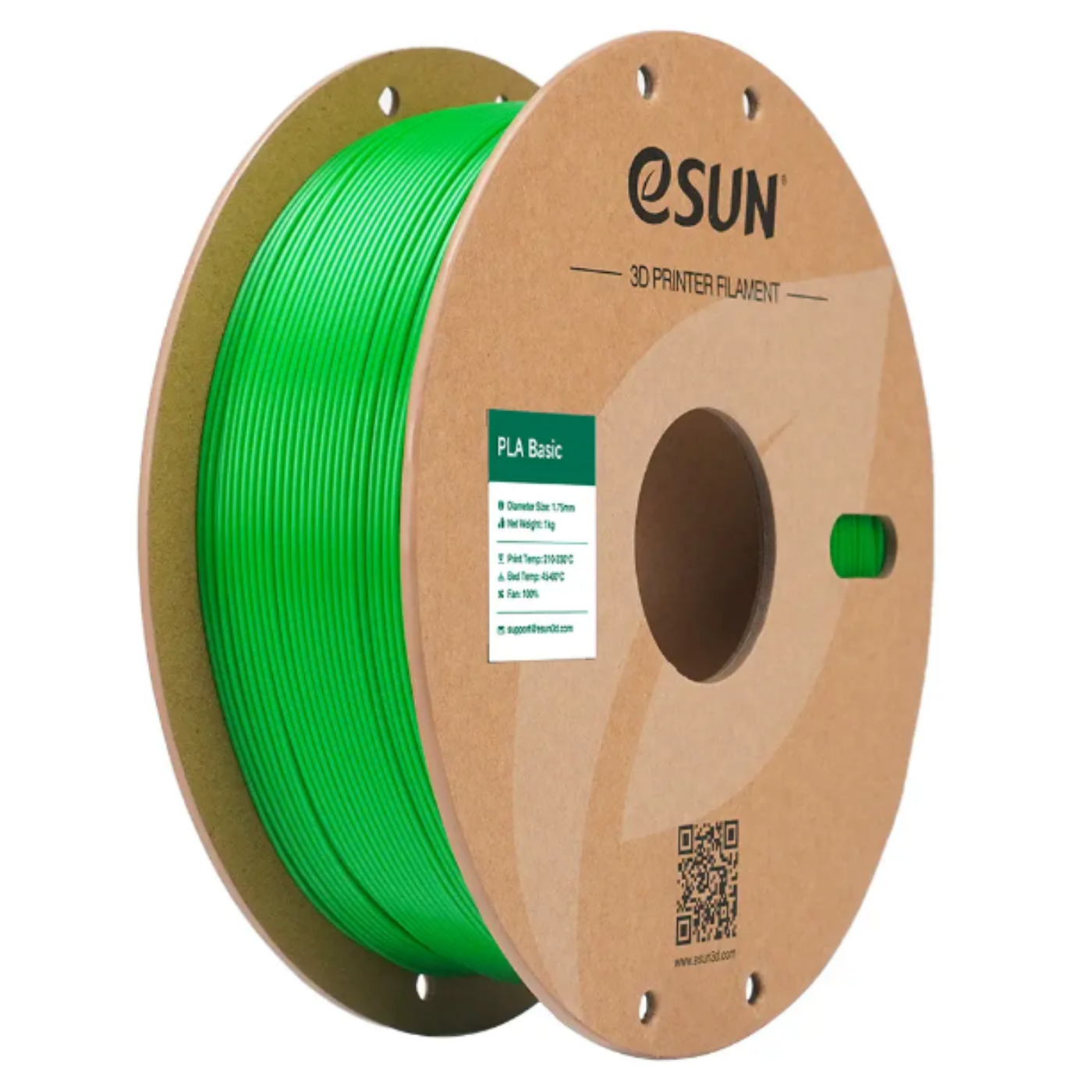 eSun PLA-Basic 1.75mm 1kg Roll 3D Printing Filament Green Color-picture-22