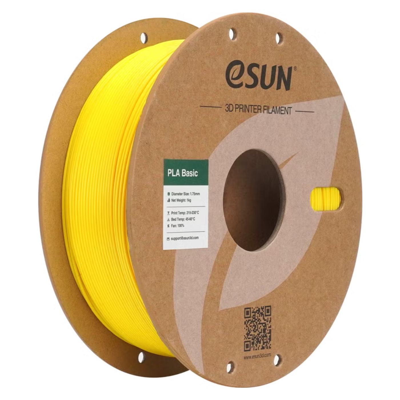 eSun PLA-Basic 1.75mm 3D Printing Filament 1kg Roll Yellow Color-picture-10