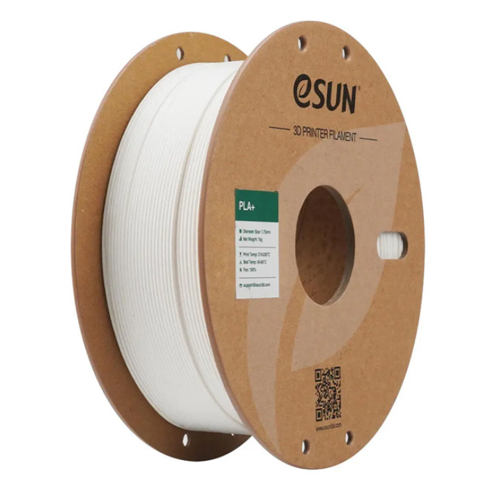 eSun PLA+ 1kg 3D Printing Filament 1.75mm Milky White Color -3D Printers/Pens -Filaments -Robocraze