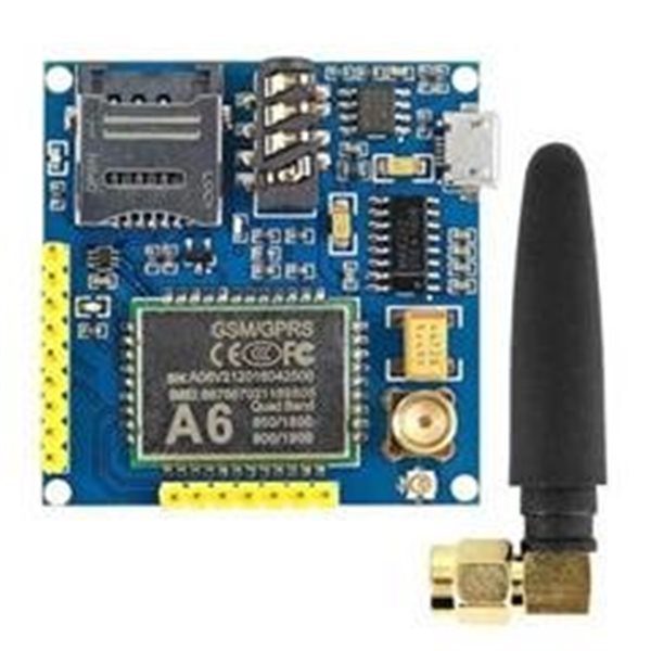 A6 GSM Module - A6 GSM Module for SMS, voice & GPRS applications. -Robocraze