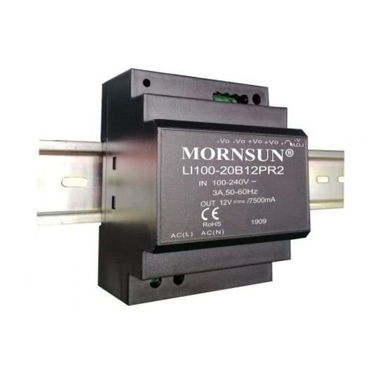 Mornsun LI100-20B12PR2 AC/DC 100W DIN-Rail Power Supply