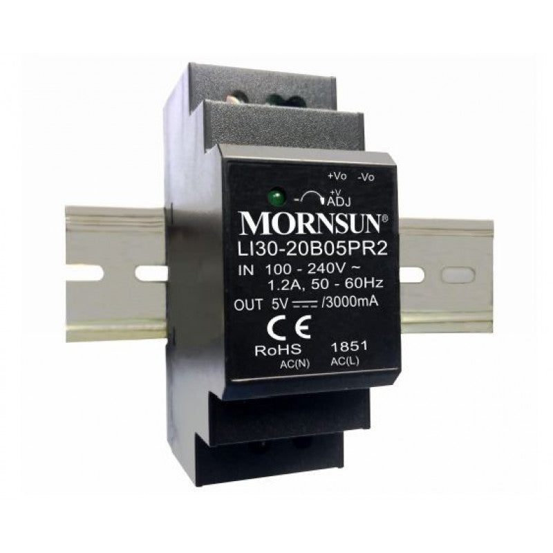 Mornsun LI30-20B24PR2 AC/DC 30W DIN-Rail Power Supply