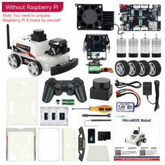 MicroROS-Pi5 ROS2 Robot Car (Without Raspberry Pi)