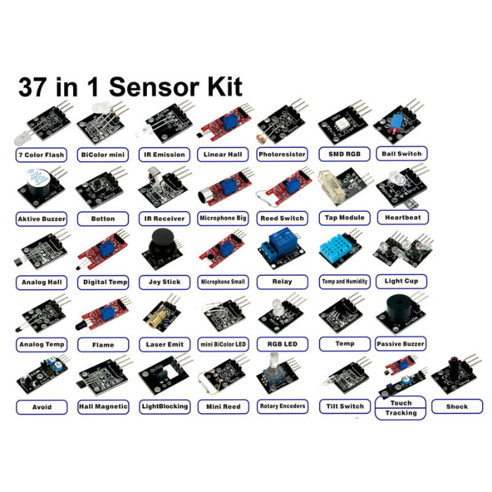 37 in 1 Sensor Kit for Arduino - DIY Electronics Learning – Robocraze