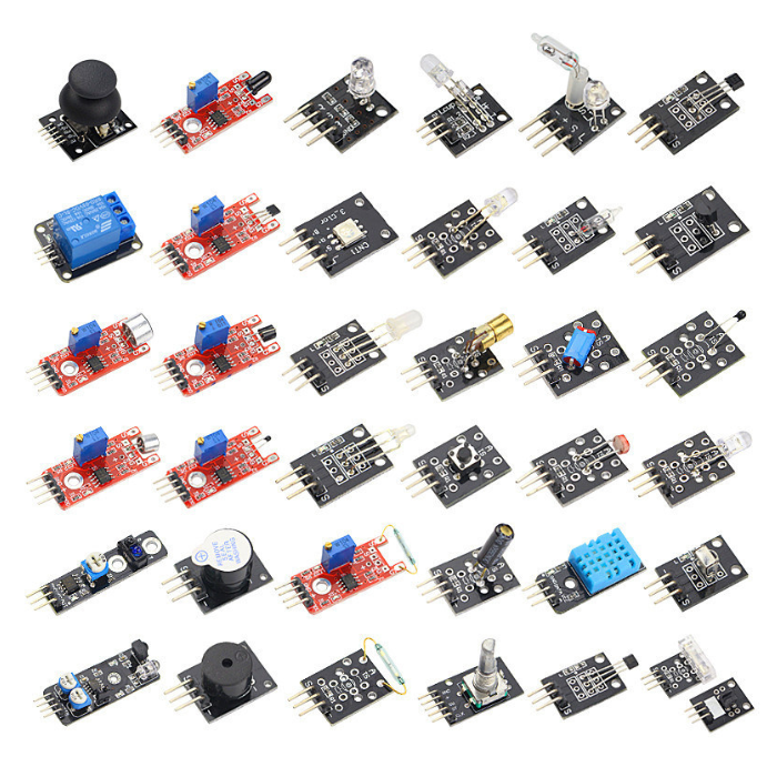 37 in 1 Sensors Kit for Arduino – Ultimate Arduino sensor kit with 37 modules for IoT. -DIY Sensor Kit -Robocraze