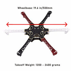 HF550 HJ550 6-Axis DJI Hexacopter Drone Frames Airframe Kit – Advanced frame with PCB wiring. -Robocraze