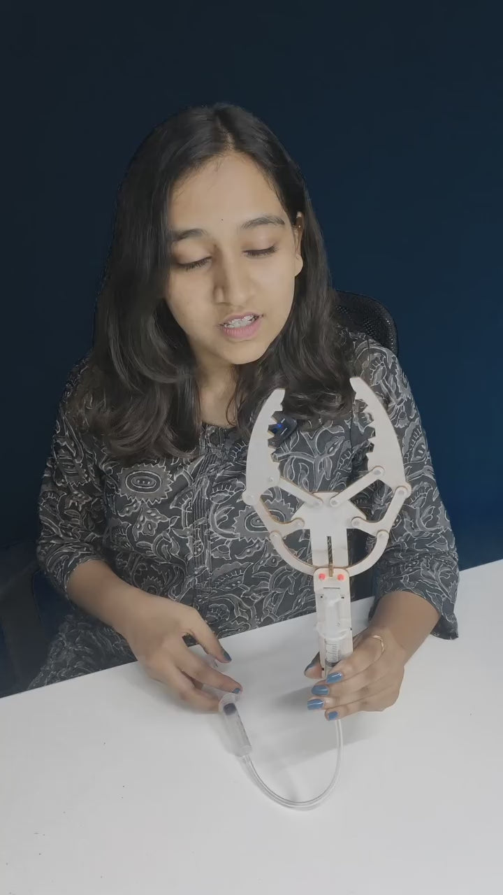 Pludo Hydraulic Claw STEM Kit – DIY Science Experiment Kit for Kids 11–14 | Grade 6–8 Learns Fluid Force