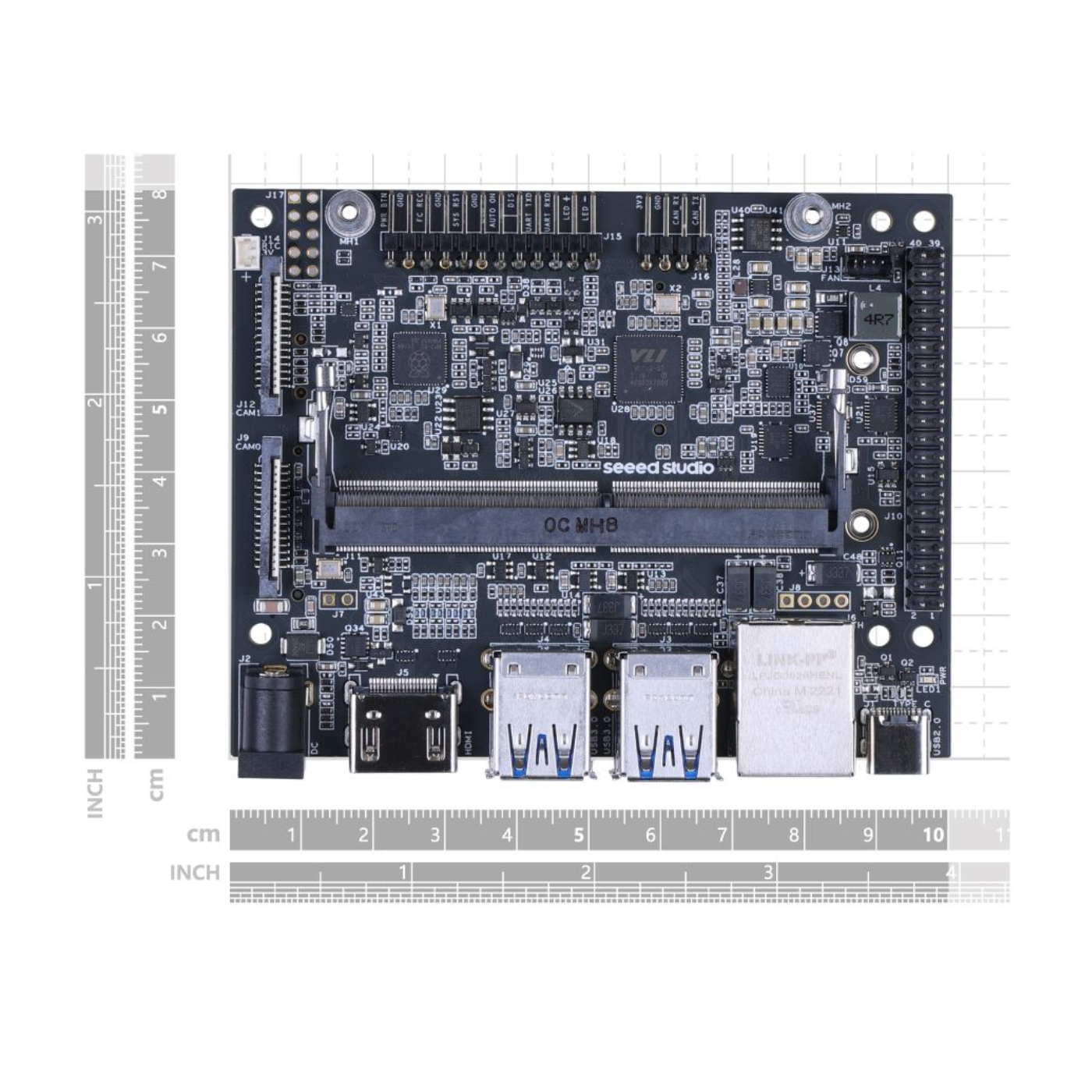 reComputer J401 - Open-source carrier board for NVIDIA Jetson Orin Nano/Orin NX - Robocraze