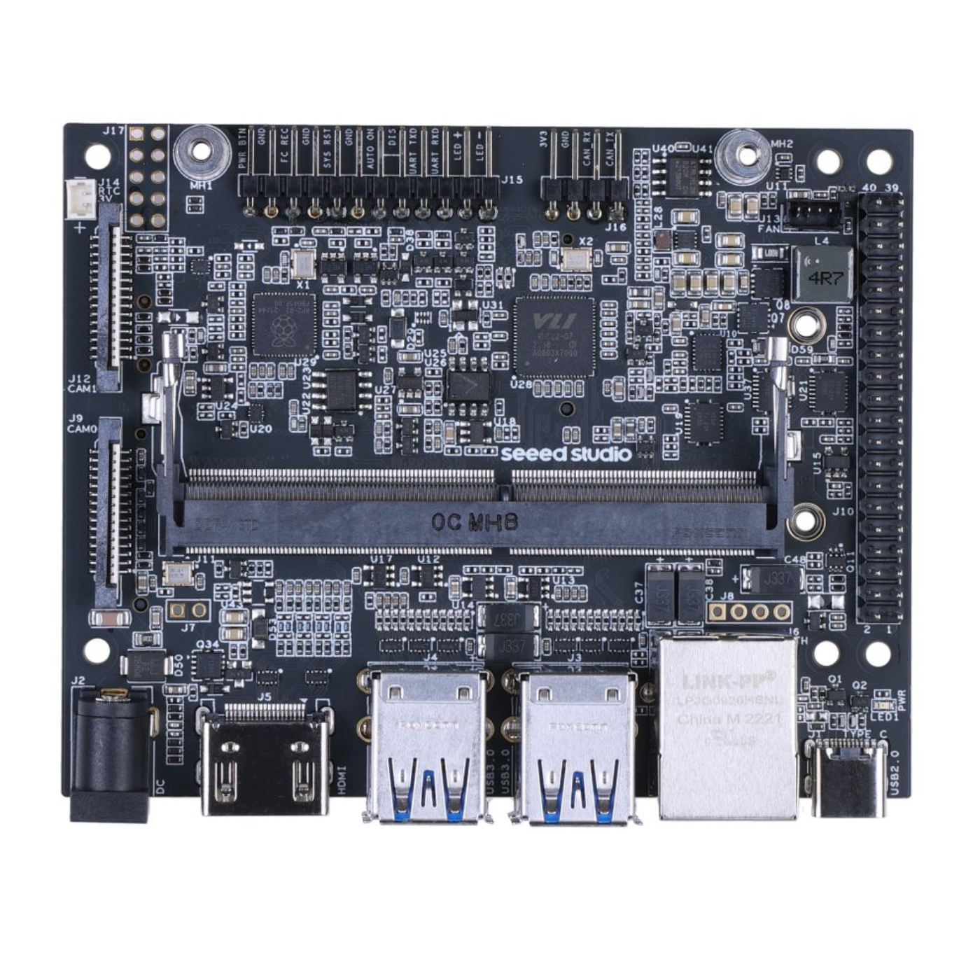 reComputer J401 - Open-source carrier board for NVIDIA Jetson Orin Nano/Orin NX - Robocraze