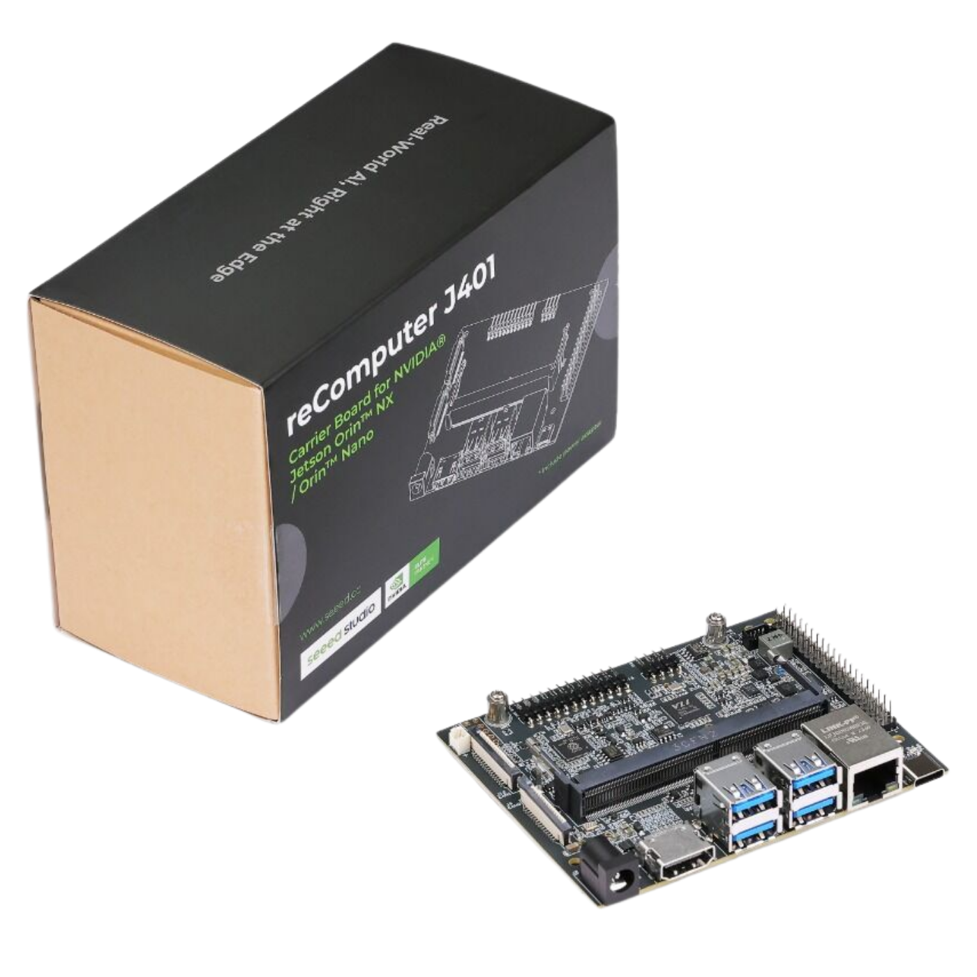 reComputer J401 - Open-source carrier board for NVIDIA Jetson Orin Nano/Orin NX - Robocraze