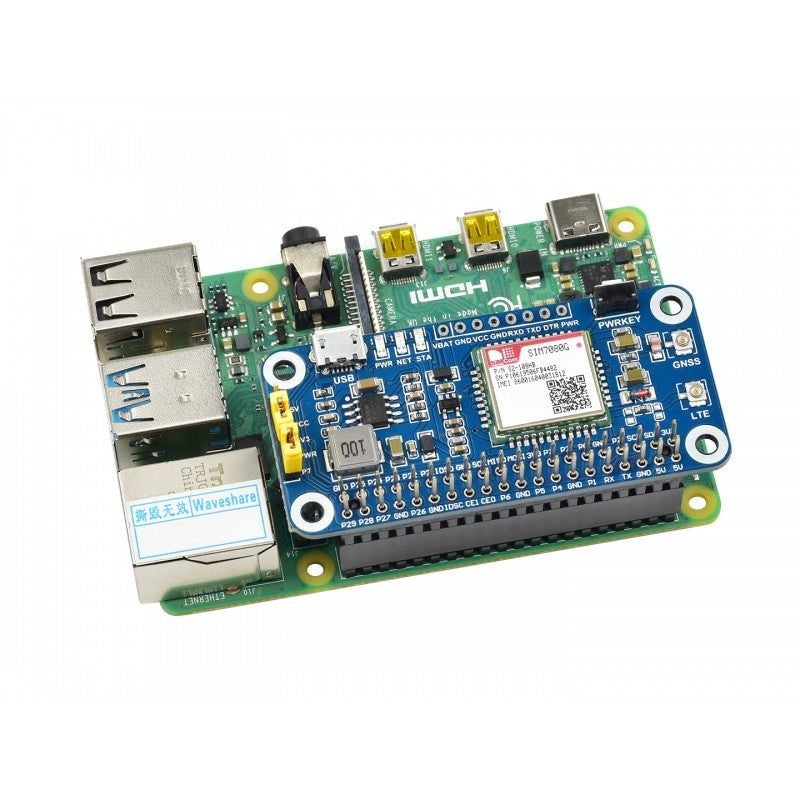NB-IoT / Cat-M / GNSS HAT for Raspberry Pi – IoT & GNSS connectivity for Raspberry Pi -Robocraze