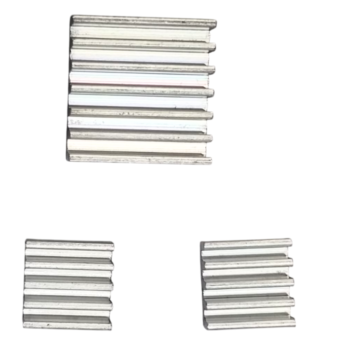 3 in 1 Raspberry Pi Aluminium Heat Sink Pi 3 – Efficient heat sink for Raspberry Pi 3 -Electronic Components - Robocraze