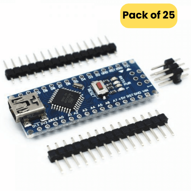 Arduino Nano R3 compatible Board (Pack of 25)-image-45