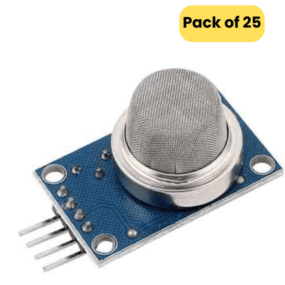 MQ-2 Gas Sensor Module For H2, LPG, CH4, CO, Smoke or Propane Detector Module ( Pack of 25)