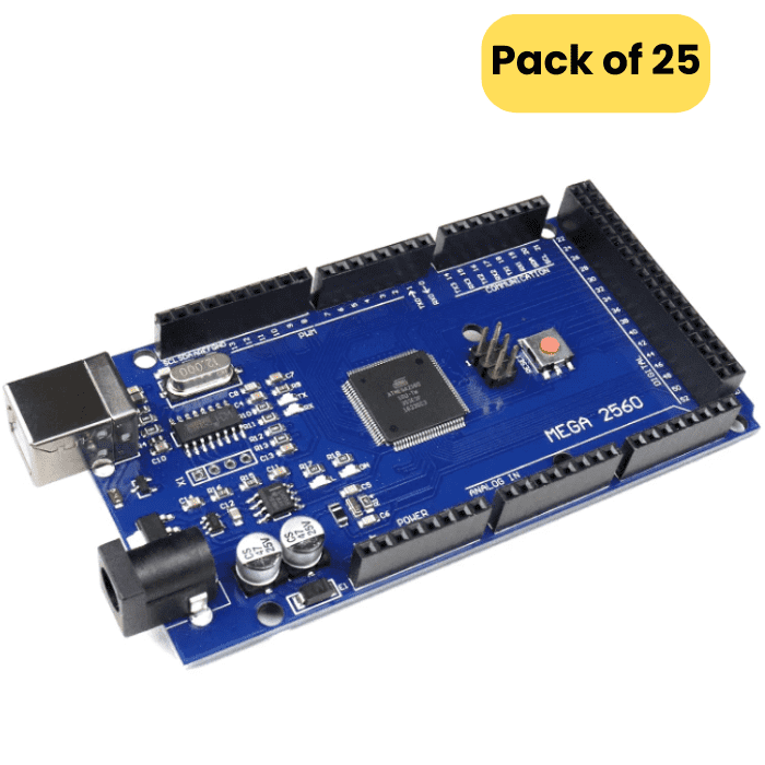 Arduino MEGA 2560 R3 compatible Board (Pack of 25)