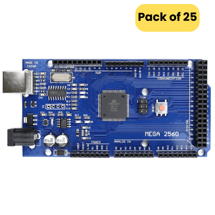Arduino MEGA 2560 Atmel R3 compatible Board( Pack of 25)