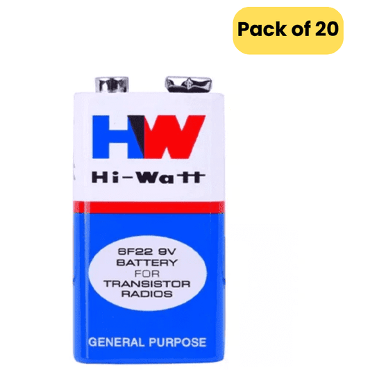 9V Original HW High-Quality Battery ( Pack of 20)