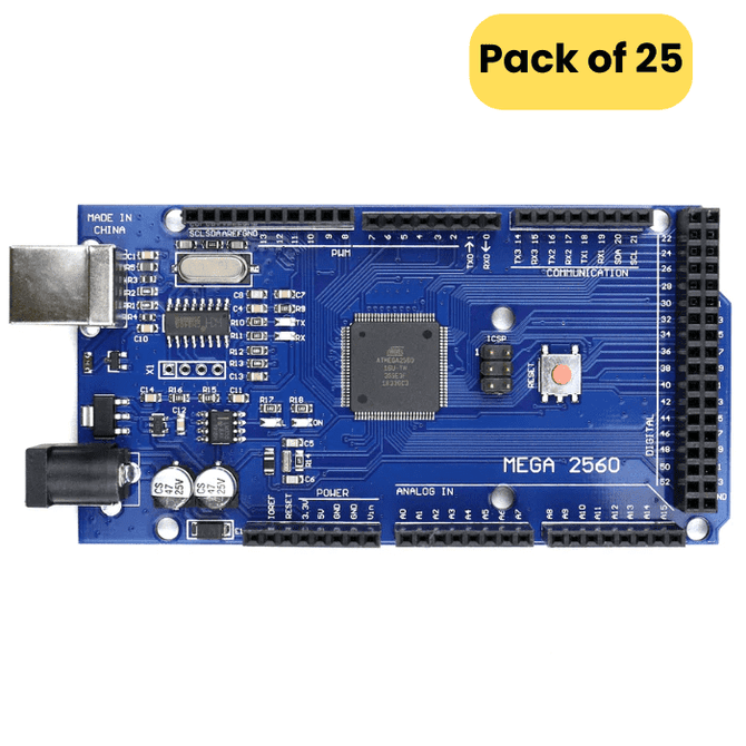 Arduino MEGA 2560 Atmel R3 compatible Board( Pack of 25)-image-39