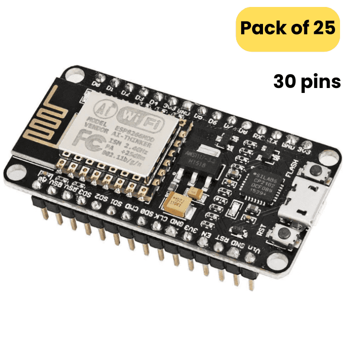 NodeMCU ESP8266 (AMICA-CP2102 driver) (Pack of 25)