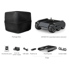 Waveshare UGV02 4WD 6-wheel Robot car chassis Kit – ESP32-based robot kit for DIY RC Car Projects - Classroom STEM Kits - Robocraze