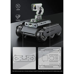 Waveshare UGV02 4WD 6-wheel Robot car chassis Kit – ESP32-based robot kit for DIY RC Car Projects - Classroom STEM Kits - Robocraze