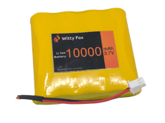 Witty Fox 3.7V 10000mAh Li-ion Battery – Long-lasting battery for power backup. -Lithium Battery -Robocraze