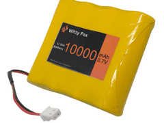Witty Fox 3.7V 10000mAh Li-ion Battery – Long-lasting battery for power backup. -Lithium Battery -Robocraze