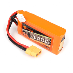 11.1 V 1000mAh Orange Lithium Polymer Battery Pack-Robocraze