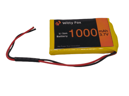 Witty Fox 3.7V 1000mAh Li-Ion Battery-Robocraze