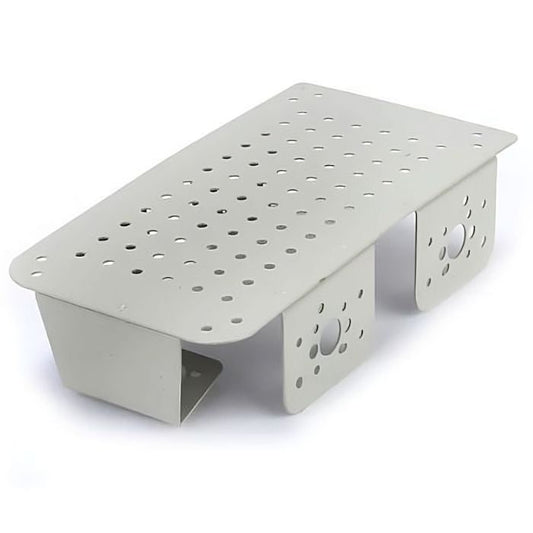 4WD Gray Chassis with Castor Slot – Sturdy 4-wheel robot chassis for robotics. -Robot Wheels and Chassis -Robocraze