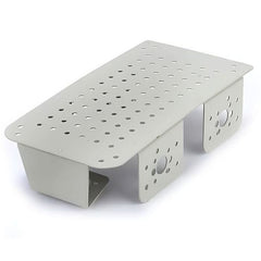 4WD Gray Chassis with Castor Slot – Sturdy 4-wheel robot chassis for robotics. -Robot Wheels and Chassis -Robocraze