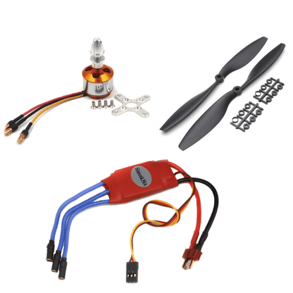 A2212 1400KV BLDC Motor and Simonk 30A ESC with 1045 Propellers for RC Drones-Robocraze