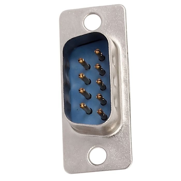 DB9 Male Straight Connector – Standard DB9 male connector for serial connections. Electronic Components - Robocraze