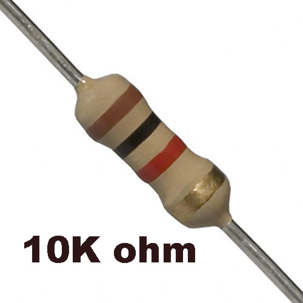 10k Ohm Resistor (10PC) – Pull-up/pull-down resistors. -Basic Components -Robocraze