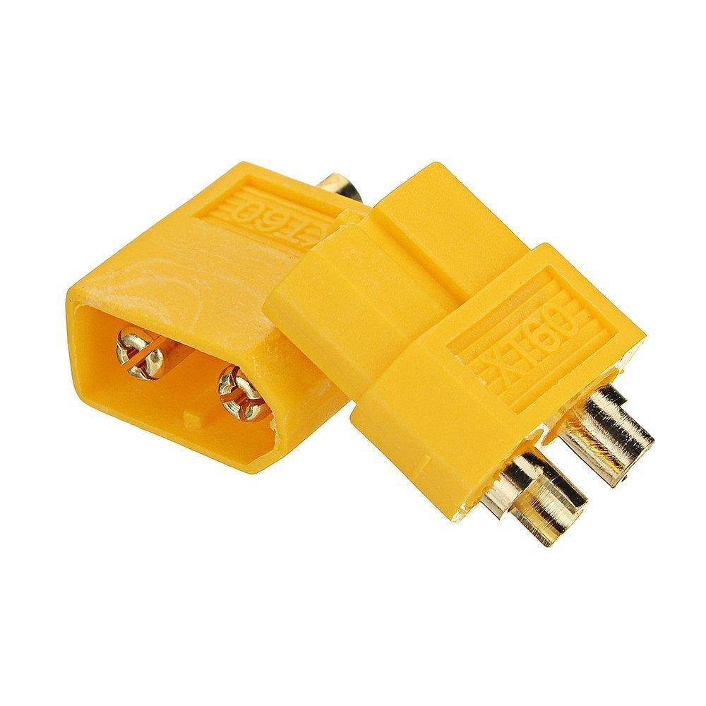 XT60 Connector Pair – Secure XT60 connectors for battery & power supply. Electronic Components - Robocraze