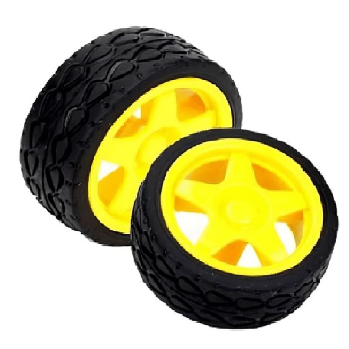 DIY 2WD Mini Round Robot Car – Compact chassis with motor wheels. -Robot Wheels and Chassis -Robocraze