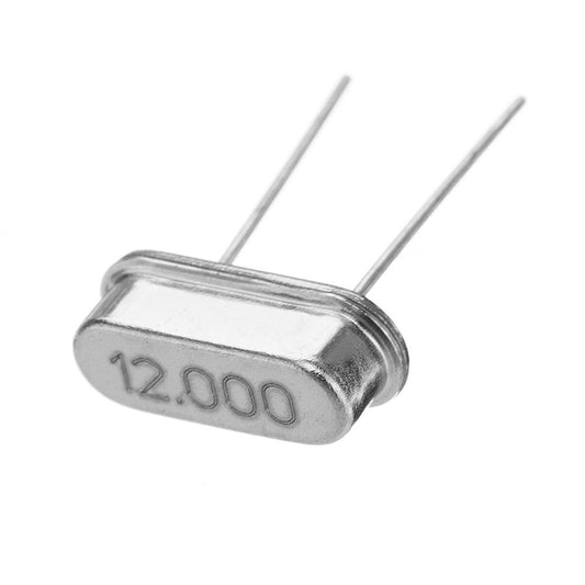12MHz Crystal Oscillator (10PC) – Stable oscillators for microcontrollers. -Basic Components -Robocraze