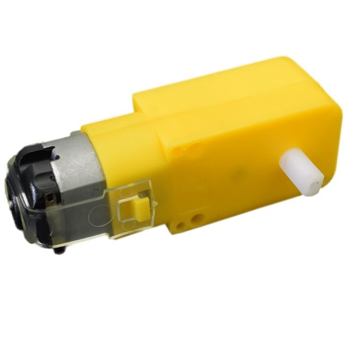 200 RPM Single Shaft BO Gear Motor – Compact motor for DIY robots & battery projects. -Robot Motors -Robocraze