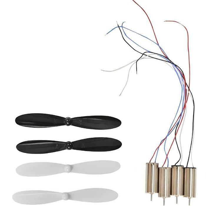 Micro Coreless Motor with propeller(7x20) - 4 Pieces-Robocraze