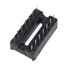 14 Pin Narrow IC Base (Pack of 5) – 14-pin narrow IC socket base for PCB assembly & testing. -Robocraze