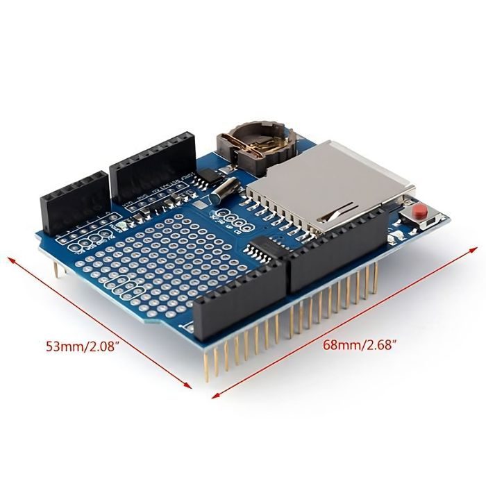 Arduino Data Logger Shield – Arduino shields with RTC & SD slot for real-time data collection. -Robocraze