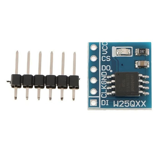 W25Q64 NorFlash Storage Module – Compact Raspberry Pi SD card alternative for extra storage. -Robocraze