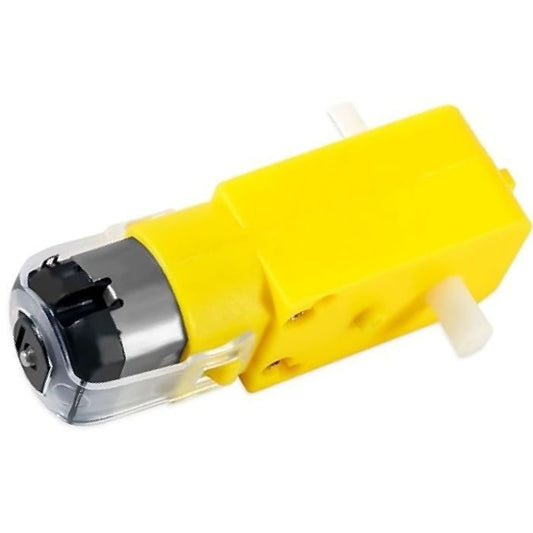 100 RPM Dual Shaft BO Gear Motor - Straight, smooth motion for robot chassis & cars – Robot Motors - Robocraze