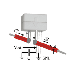 Original WCS2720 Hall Effect Current Sensor – Precise 0-20A current sensing using Hall effect -Robocraze