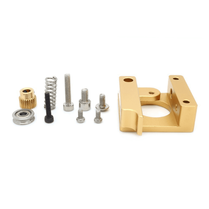 MK8 aluminum extruder kit left side block for smooth extrusion -Extruder Block -Robocraze