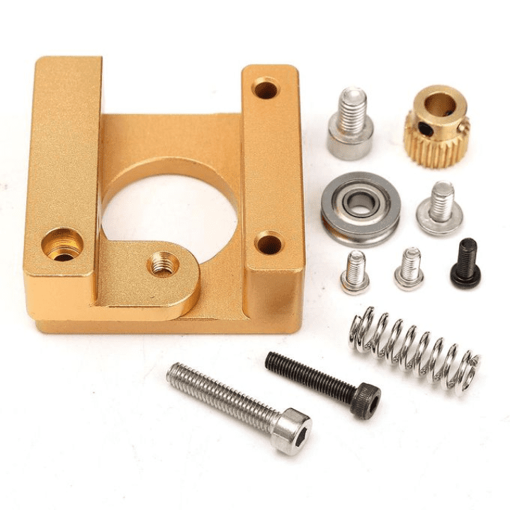 MK8 short handle right aluminum alloy extruder block -Extruder Assembly -Robocraze