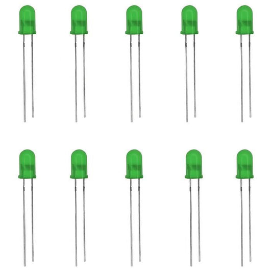 5mm Green Led (Pack of 10)-Robocraze